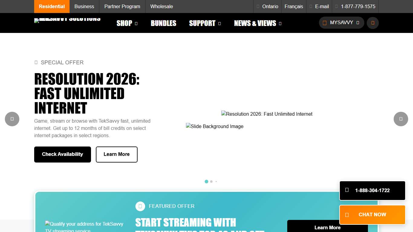 Fair Priced Internet, Phone, TV in Canada TekSavvy